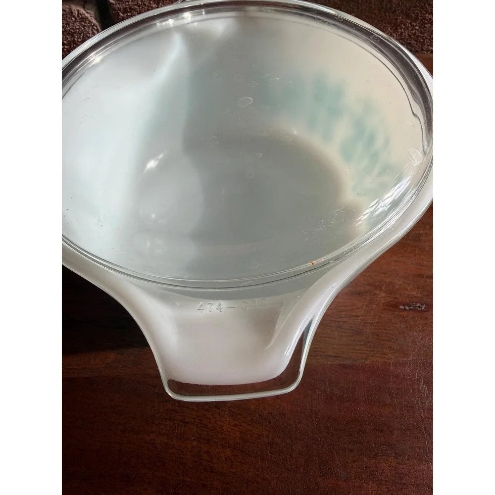 Vintage Pyrex Amish Butterprint Casserole Dishes Set, Turquoise Milk Glass